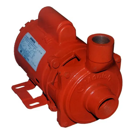 Bomba Centrifuga 1 Hp Con Cabezal De Fundic Munich Munmot1-2 Color Roja Frecuencia 127 V
