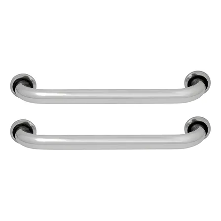 Kit 2 Barras De Apoio Banheiro 40cm Suporte Deficiente Físico E Idosos Casa Premier