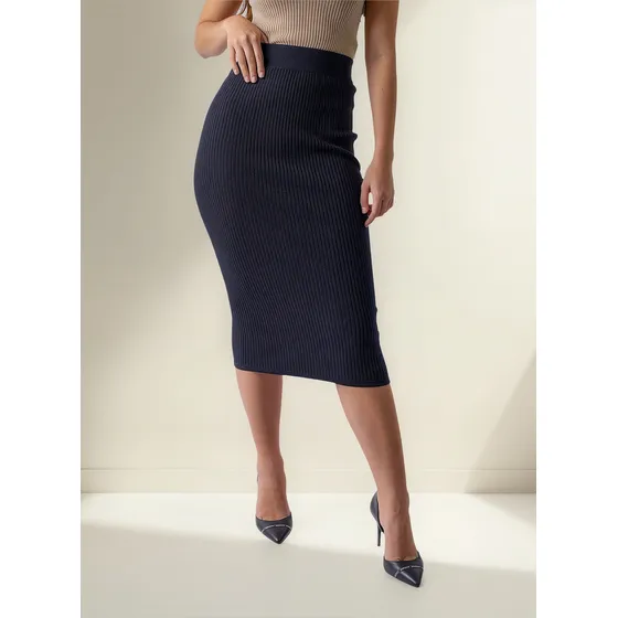 Falda Bbl Dkny Mujer-negro