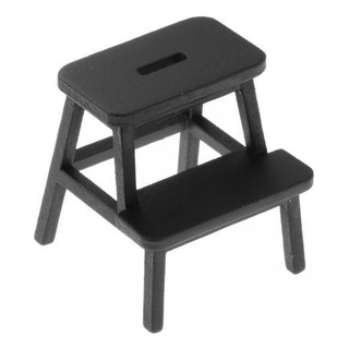 2 Silla Con Escalón Para Casa De Muñecas, Escala 1:12, 2 Silla Con Escalón Para Casa De Muñecas, Escala 1:12,