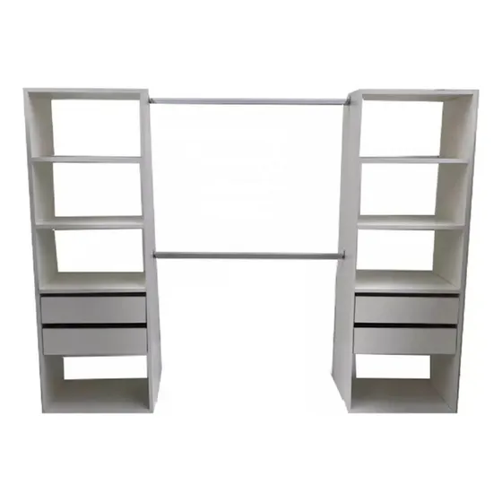 Placard CiprianoMuebles Interior color blanco de melamina sin puertas