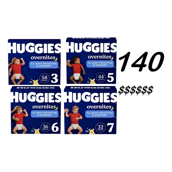 Pañales Bebe Huggies Overnites/ Pañales De Noche