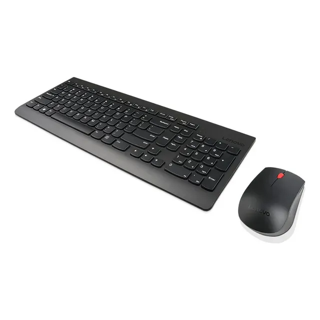 Combo Teclado Y Mouse Inalámbrico Lenovo 510 Español Color Negro