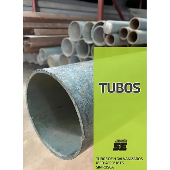 Tubo De Hierro Galvanizado De 4 Pulgadas