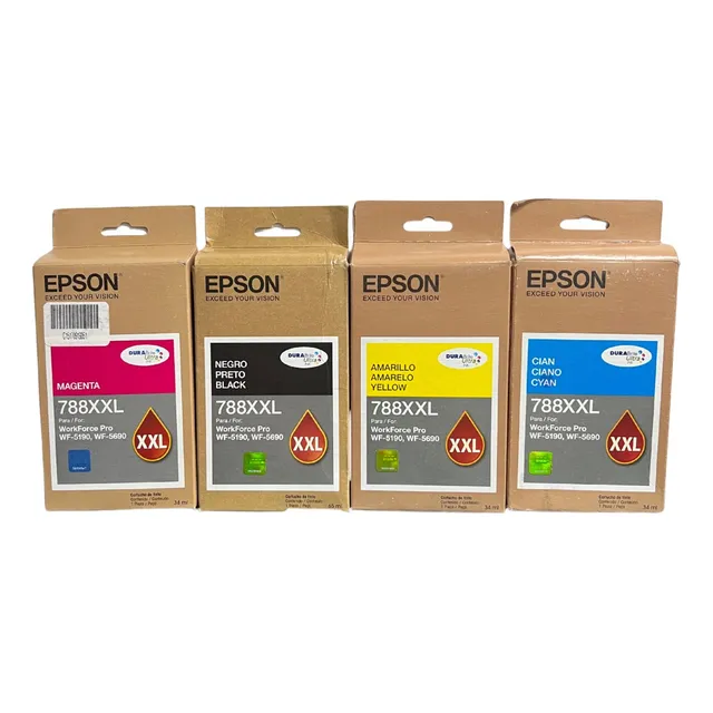 Paquete De 4 Cartuchos Originales Epson 788xxl