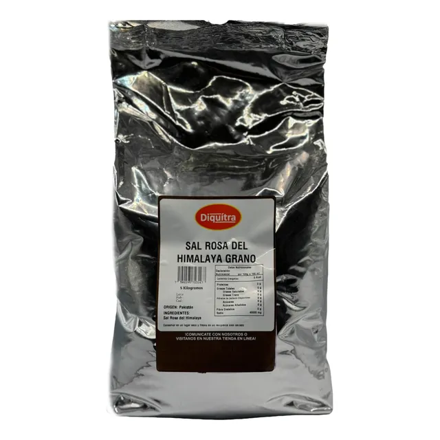 Sal Del Himalaya Orgánica En Grano Natural 5 Kilogramo