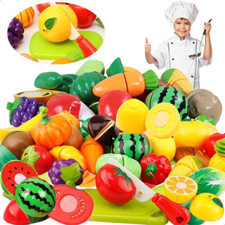 Comidinha Fruta Cortar Com Velkro Brinquedo Crec 11 Peças Comidinha Fruta Cortar Com Velkro Brinquedo Crec 11 Peças