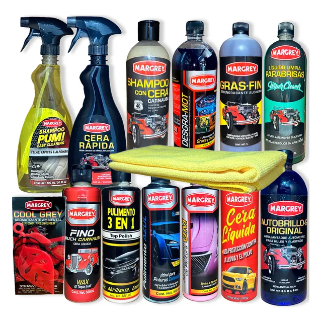 Kit Pum Shampoo Con Cera Cera Liquida Fino Gras Fin Margrey