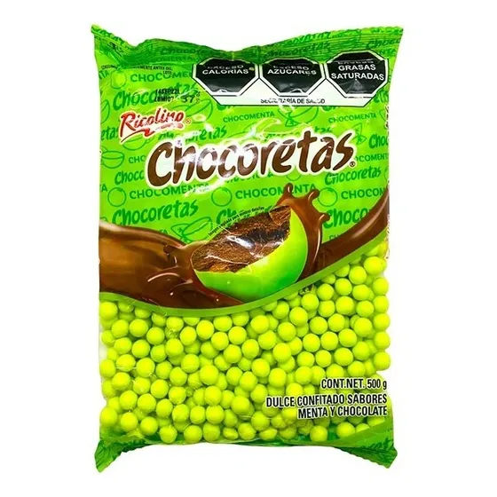 Chocoretas Menta Y Chocolate 500g Ricolino