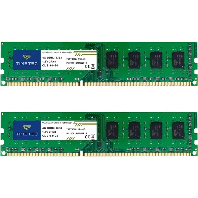 Kit Timetec De 8 Gb (2 X 4 Gb) Ddr3 1333 Mhz Pc3-10600 Unb S