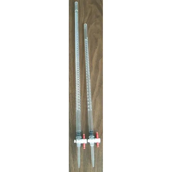 Buretas De Plastico De 25ml Y 50ml Graduados P/laboratorio