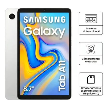 Tablet Samsung Galaxy Tab A11 64gb 4gb 8.7'' Plateado
