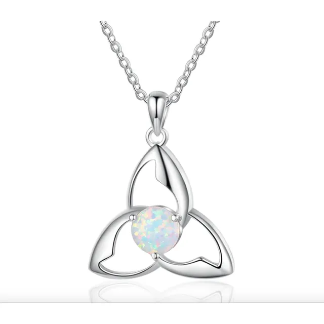 Collar Trilogía: Infinito, Mundo - Ópalo ( Nudo De Bruja )