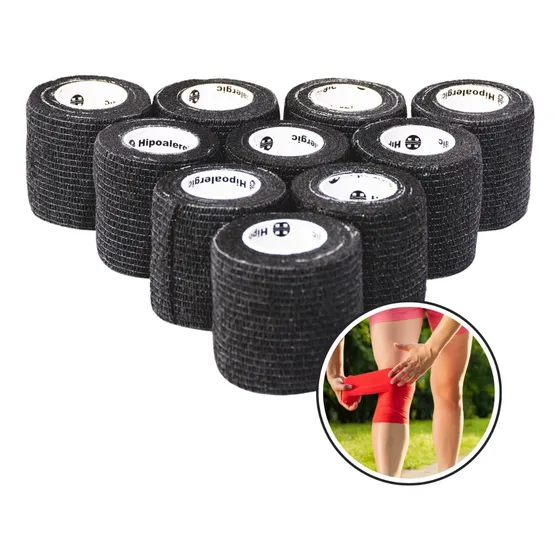 Cinta Venda Flex Autoadherente Cohesiva 5cm X 10 Unidades