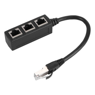 Divisor De Cable Ethernet Negro De 1 Puerto Macho A 3 Puerto Divisor De Cable Ethernet Negro De 1 Puerto Macho A 3 Puerto