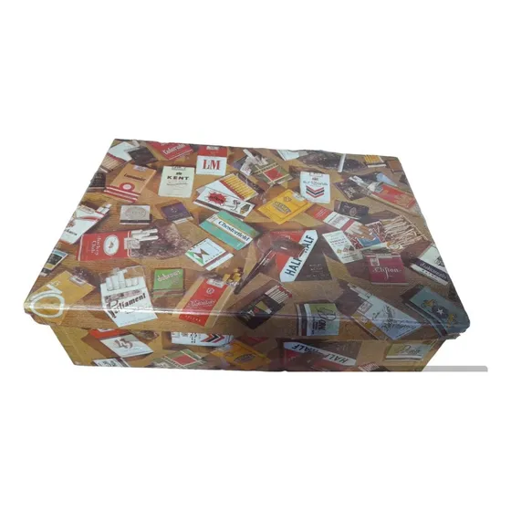Vieja Caja Para Guardar Marquillas Cigarrillos 43/70 Jockey 