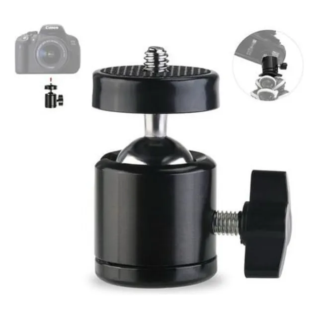 Rótula Giratoria  360° Para Trípode Camara Cabezal Giratorio
