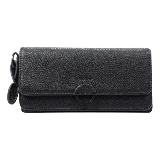 Billetera Grande Para Mujer Totto Soft Sub Color Negro