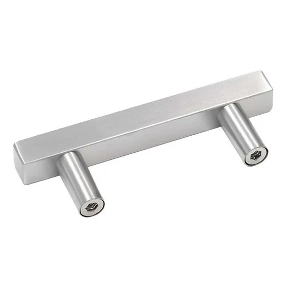 Tirador Bari Tipo T Cuadrado Macizo Acero Inox  150mm