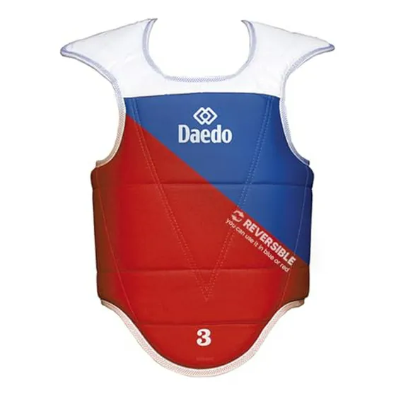 Protector De Tórax Taekwondo Daedo Azul-rojo Xs-xl