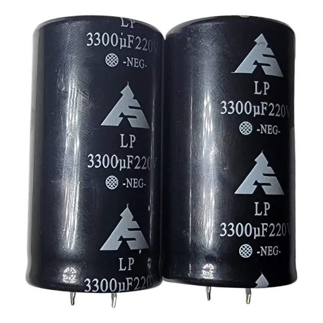 2 Capacitores 3300uf 220v Lp 6.5x3.5cm Para Inversoras Infra