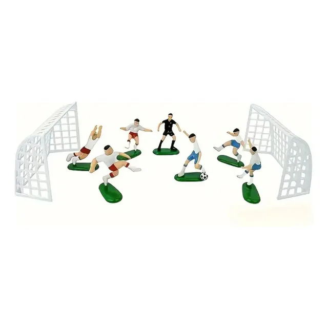 Conjunto De 9 Piezas De Decoración Para Tortas Equipo Fútbol