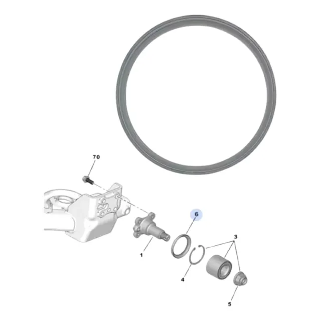 9837852080 Anel Leitor Sensor Abs Citroen C3 2022 2023 2024