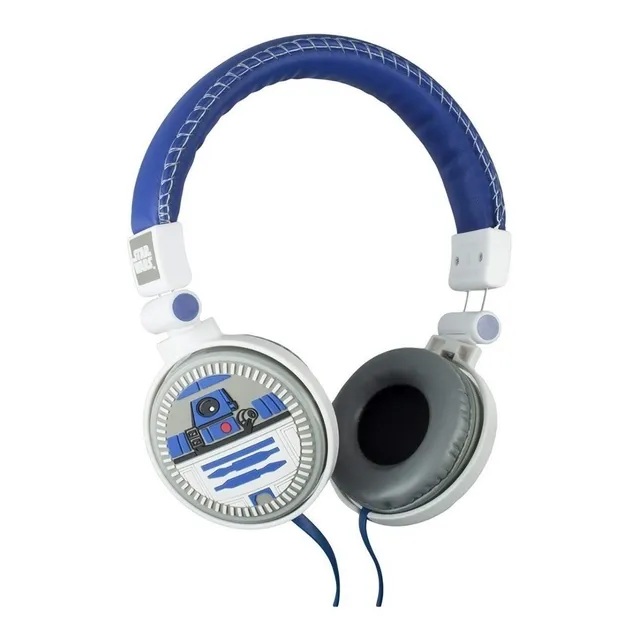 Auriculares Estéreo Disney Star Wars R2-d2 Color Azul/Blanco