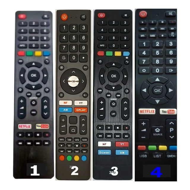 Control Remoto Para Led Smart Aiwa Con Netflix Y Youtube