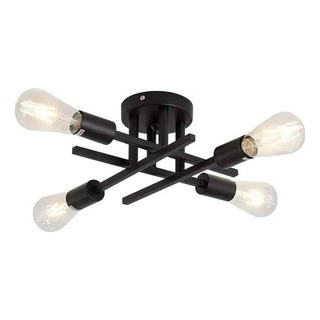 Lampara Decorativa Techo Cocina Hierro 4 Luces Moderna Lampara Decorativa Techo Cocina Hierro 4 Luces Moderna