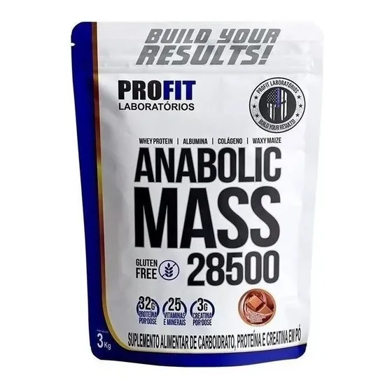 Hipercalórico Anabolic Mass 28500 3kg - Profit Labs