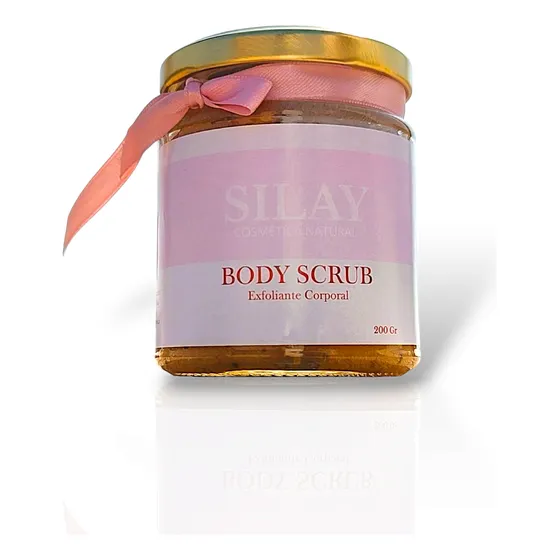 Crema Exfoliante Natural.  Body Scrub Vegano. 200gr. Silay