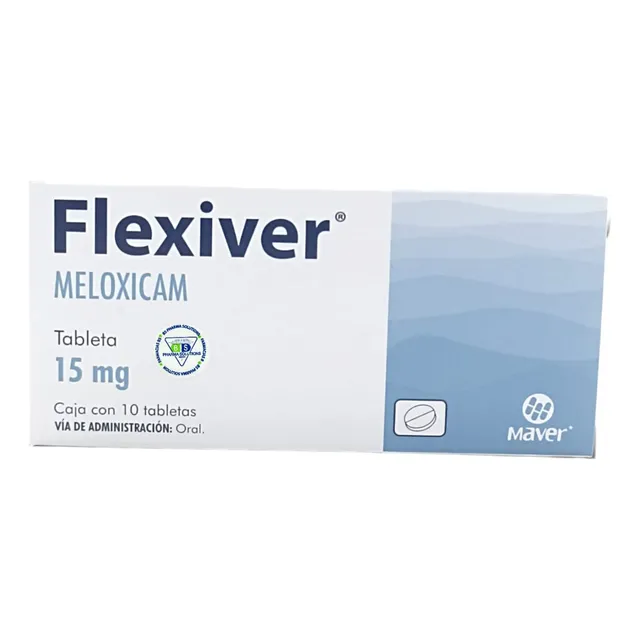 Flexiver Meloxicam 15mg C/10 Tabletas Maver