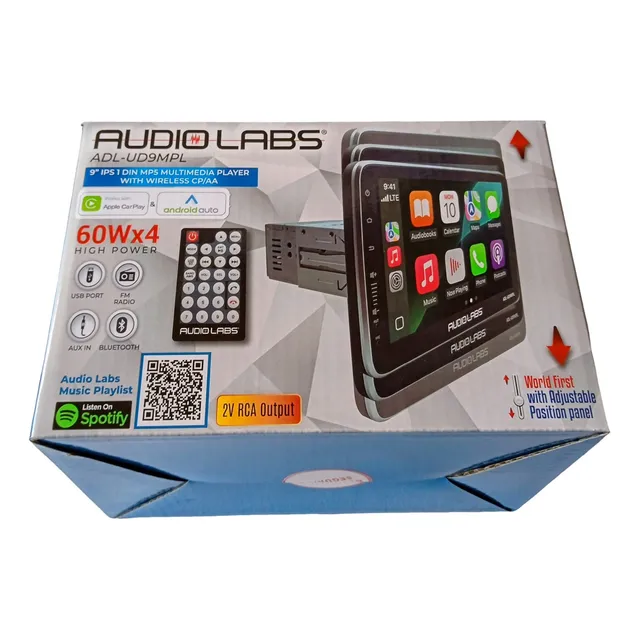 Estereo De Un Din Pantalla 9 Pulgadas Audio Labs Adl-ud9mpl Negro