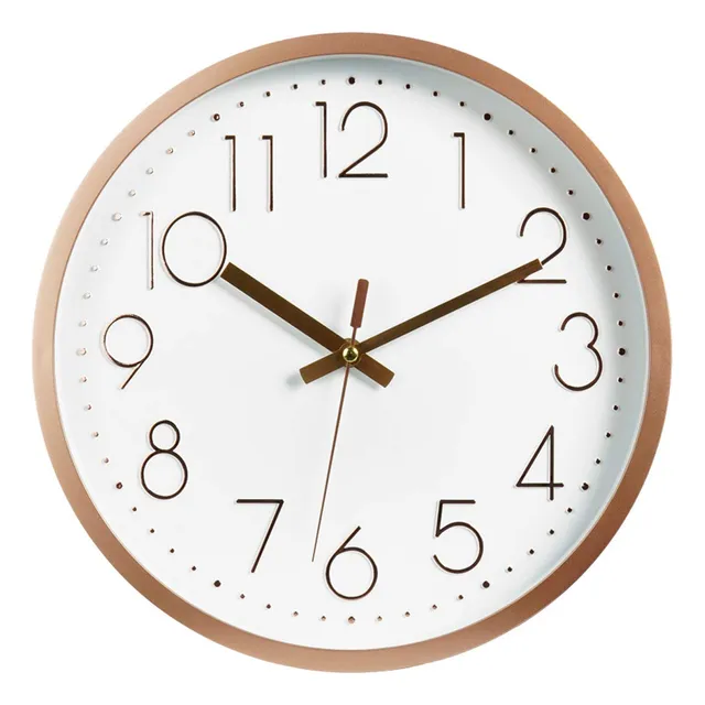 Reloj Pared 12.0 In Silencioso Moderno Redondo Decorativo