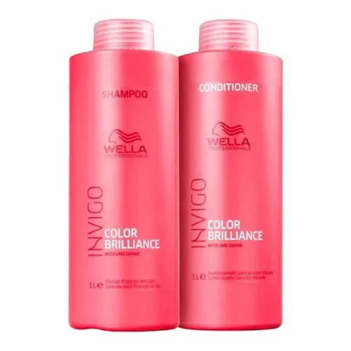 Kit Shampoo E Condicionador Wella Brilliance 1 Litro