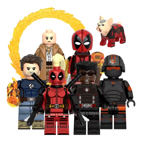 Deadpool Y Wolverine -set De Legos-bloques Kitpool Custom
