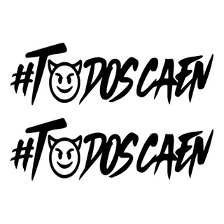 Calcomania Sticker Vinil Todos Caen Para Auto Y Moto 2 Pz Calcomania Sticker Vinil Todos Caen Para Auto Y Moto 2 Pz