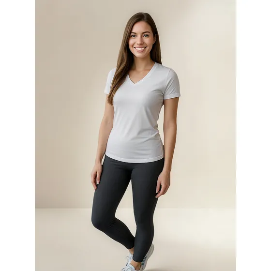 Blusa De Academia Feminina Babylook Dry Fit Com Proteção Uv
