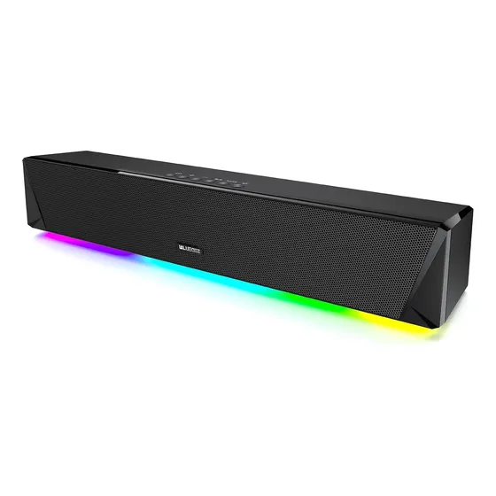 Barra Sonido Bluetooth 24w Aux 3.5mm Adaptador Tomacorriente
