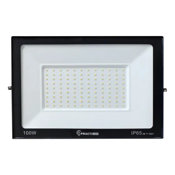 Practiled R100-14,R100-F 100 W 220V Negro Blanco frío Reflector Led Alta Potencia Exterior Canchas