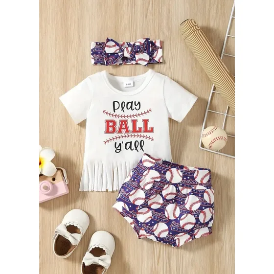Conjunto Beisbol Niña 6-9 Meses