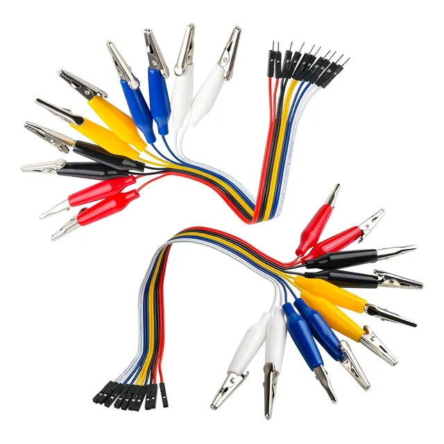 Pinza De Cocodrilo Para Placa De Pruebas, Cable De Puente, C