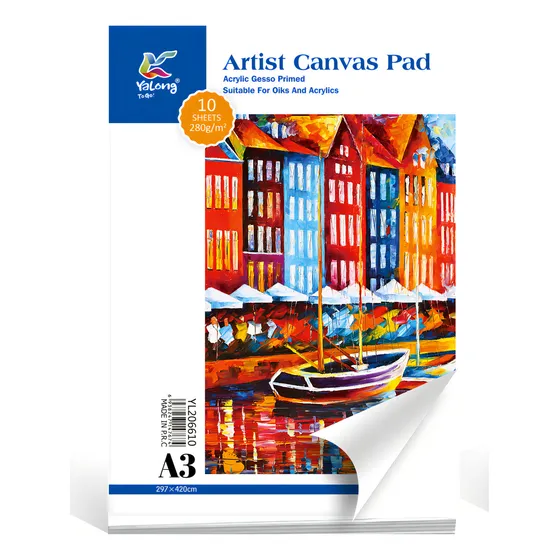 Block De Dibujo Para Pintura Oleo Acrilico A3 280gr 10 Hojas