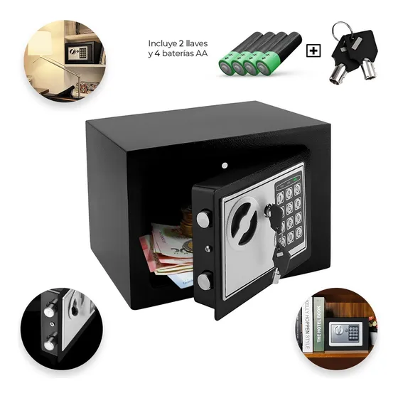 Caja Fuerte Digital De Alta Seguridad Con Código Y Llave