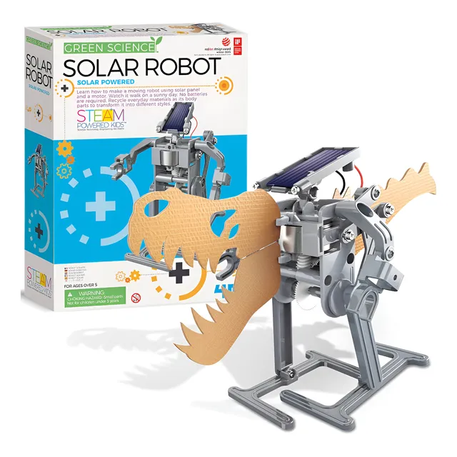 Robot Solar Juguete Didactico Ciencia Kit Motor Electrico 4m