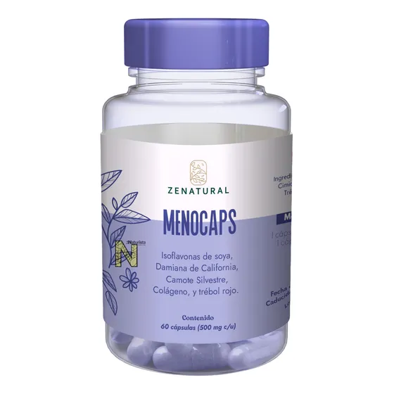 Menocaps (isoflavonas Colageno Damiana) (60 Caps) Zenatural