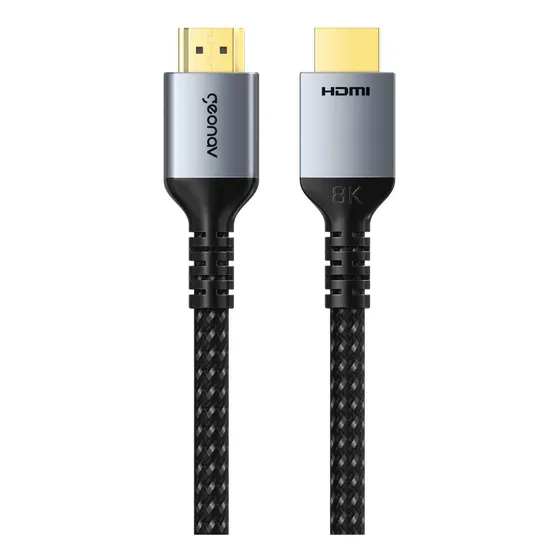 Cabo Hdmi 2.1 Ultra High Speed De 2 Metros Em Nylon Geonav
