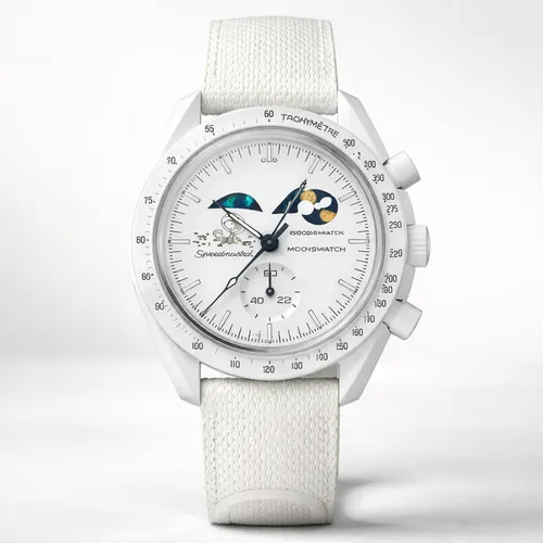 Relógio de pulso Omega x Swatch Bioceramic moonswatch Mission to