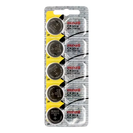 Maxell Cr2016  tira de 5 pilas